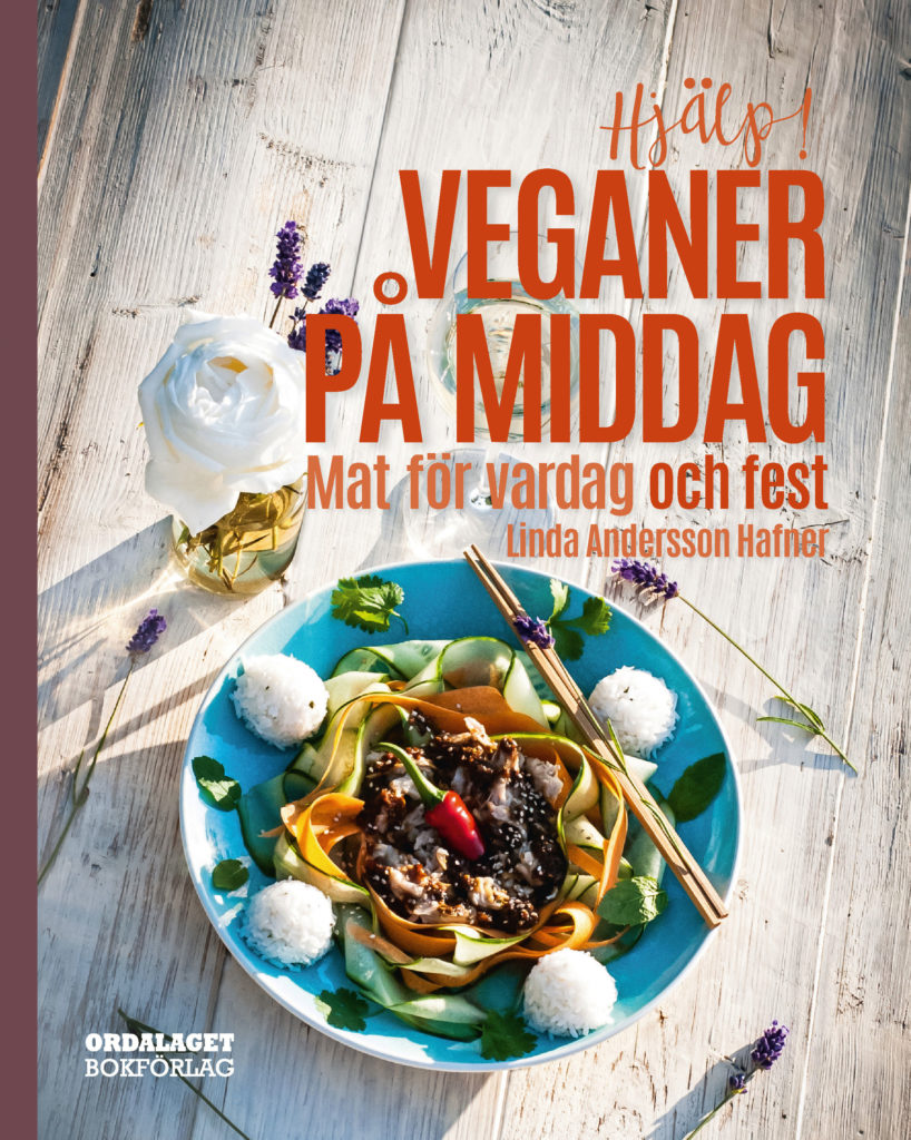 Book Cover: Hjälp! Veganer på middag – Mat för vardag och fest