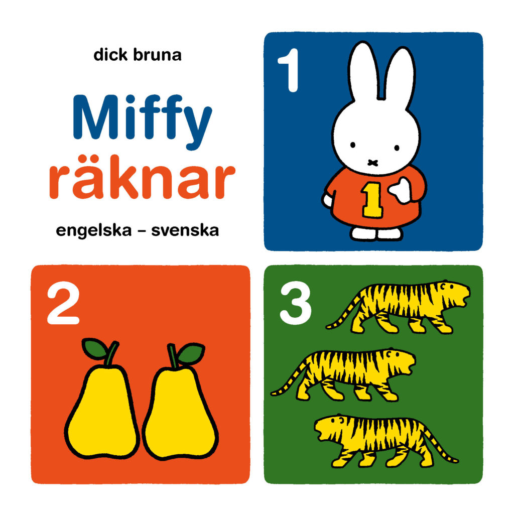 Book Cover: Miffy räknar – Engelska-svenska
