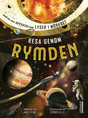 Book Cover: Resa genom rymden – med en affisch som lyser i mörkret